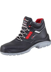 U-Power, Sicherheitsschuhe, Sicherheitsstiefel Devastate Gr&ouml;sse 47 schwarz/rot S3 SRC RS EN ISO 20345 vollnarbiges Leder (S3, 47)