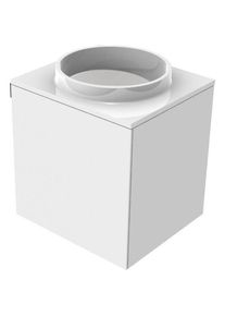 Emco, Waschbecken, Evo 450 G&auml;stewaschtisch, optic white, 450x450x508mm, 9582274 (450 mm, 450 mm)