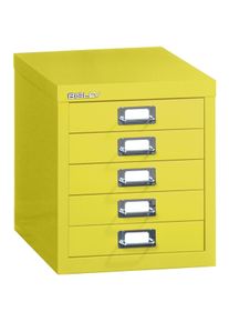 Bisley, Aktenschrank, MultiDrawer L125 Schubladenschrank gelb mit 5 Schubladen 27,9 x 38,0 x 32,5 cm