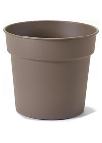 Euro3Plast, Blumentopf, Pflanzkübel Tellus Ø 20 cm taupe Greener