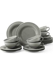 Seltmann, Geschirrset, Beat Color Glaze Teeservice (18 Stück)