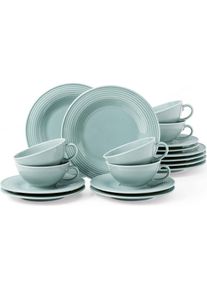 Seltmann, Geschirrset, Beat Color Glaze Teeservice (18 Stück)