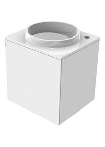 Emco, Waschbecken, Evo 450 G&auml;stewaschtisch, optic white, 450x450x508mm, 9582274 (450 mm, 450 mm)