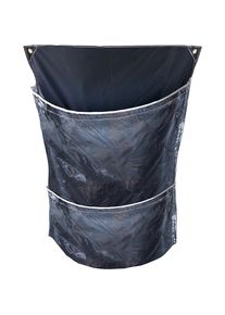 Racksack para contenedores rodantes, con 2 bolsas, azul/transparente