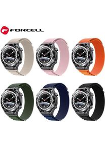 Forcell Strap F-DESIGN FS05 strap for SAMSUNG Watch 22 mm green green (22 mm, Polyester), Uhrenarmband, Grün