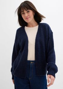 Cardigan oversize corto in filato grosso, Blu, Taglia 54/56 (XL), bonprix