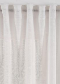 Gardin i strukturmateriale fås også i ekstra lang (1-pack), hvit, størrelse 145x140 cm, bonprix