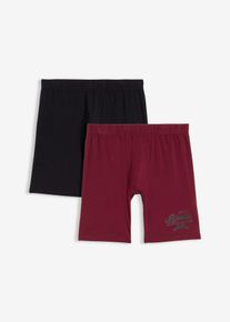 Boxer aderenti lunghi con cotone (pacco da 3), Rosso, Taglia 10 (4XL), bonprix