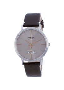 Casio, Armbanduhr, Orologio Classico Analogico in Pelle al Quarzo