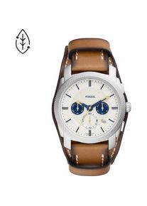 Fossil, Armbanduhr, Machine, Braun, (Analoguhr, Chronograph, 42 mm)
