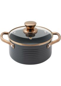 Lamart Auflaufform mit Deckel Orro / 4,9L / 24 x 11 cm / Aluminium / grau, Auflaufform, Grau