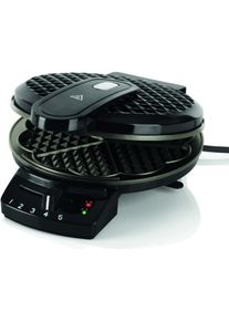 Ravanson GR-7010 Waffeleisen 4 Waffel(n), Waffeleisen, Schwarz