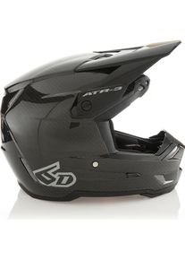 6D Helmets, Motorradhelm, HELMET 6D 26 ATR-3 SOLID GLOSS BLACK FIM (58 - 59 cm, XL)