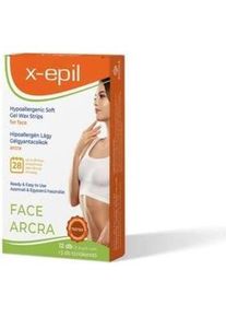 X-Epil ® X-epil, Wachs + Enthaarungscreme, Premium Soft Sensitive Gel Wax Strips for Face - Quick Solution for Silky Soft Skin
