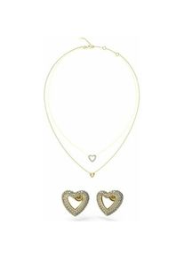 Guess, Schmuck Set, Sets aus Halsketten und passenden Ohrringen für Damen JUBS05076JWYGT-U Gold