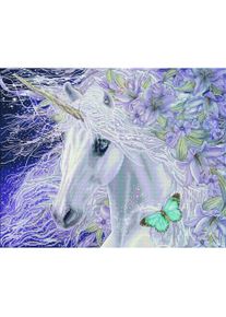 Diamond Dotz Diamond Painting Einhorn Lilien