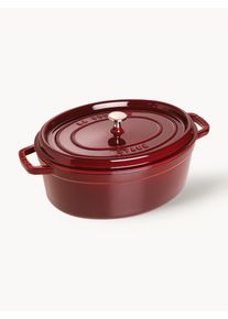 Staub Cacerola ovalada de hierro fundido La Cocette Rojo Metal An 38 x Al 17 cm, 5,5 L