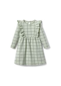 Tchibo - Kleinkind-Sweatkleid - Mädchen - Gr. 122/128 - mintgrün/kariert