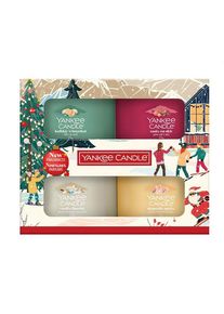 YANKEE CANDLE Vianočn&yacute; set vonn&yacute;ch sviečok 4 x 37g