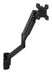 Soporte de Pared TOOQ Inclinable y Giratorio 13" a 34" Negro