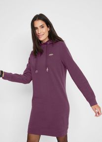 bonprix Mujer, Vestido tipo sudadera con capucha, púrpura, 36/38