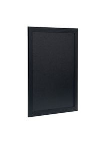 Securit Woody Pizarra – Acabado en Madera Lacada – Marcador de Tiza Blanco + Kit de Montaje Incluido – 30x40 cm