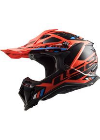 LS2 MX700 Subverter Evo II Stomp, motocross helmet , color: Neon-Orange/Black , size: XXL