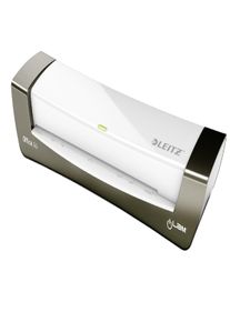 Leitz Plastificadora iLAM Office DIN A3, plata/blanco