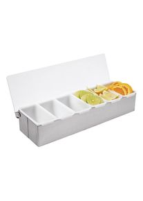 Caixa organizadora de condimentos Barman com 6 compartimentos Olympia K489