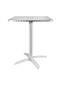 Mesa quadrada com dobradi&ccedil;as, a&ccedil;o inoxid&aacute;vel 600mm. Bolero CG838