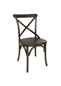 Cadeiras de jantar Bolero cadeiras de jantar de carvalho em estilo vintage em nogueira, 2 pe&ccedil;as
