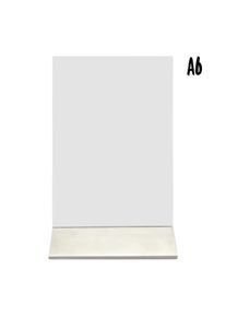 Securit expositor de mesa acrílico removible doble cara con base de acero inoxidable-A6