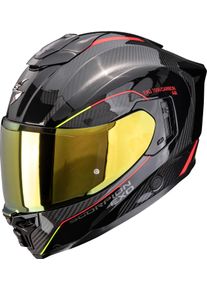 Scorpion EXO-1500 Carbon Air Mundi, full face helmet , color: Black/Red/Yellow , size: L