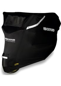 Oxford Protex Stretch Outdoor, motorbike cover , color: Black/Grey , size: S