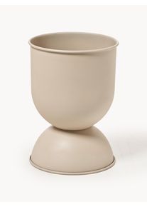 ferm LIVING Planter Hourglass, H 43 cm Beige Metal Ø 30 x H 43 cm