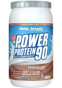 Body Attack Sports Nutrition Body Attack Power Protein 90, 1000 g Dose, Chocolate Cream