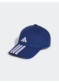 adidas Sportswear Bon&eacute; desportivo '3-Stripes New Logo Baseball' em azul Tamanho 56/57 Estampado com logo
