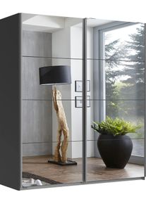 wimex Schwebetürenschrank »England« 2-türig in grau, Größe B/H/T: 180 cm x 236 cm x 65 cm