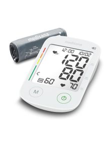 Medisana Oberarm-Blutdruckmessgerät »BU 535 Voice« Sprachausgabe, unregelmäßige Herzschlaganzeige, Je 120 Speicherplätze in weiß