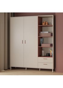 FORTE Drehtürenschrank »Milles«, Größe B/H/T: 168,4 cm x 201,6 cm x 52,9 cm