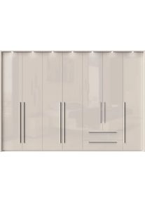 Places of Style Drehtürenschrank »Piano in beige, Größe B/H/T: 322 cm x 226 cm x 60 cm