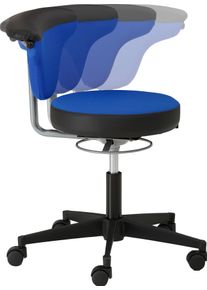 mayer Sitzmöbel Mayer Sitzmöbel Drehstuhl »1351« () belastbar bis 140 kg in blau, Größe B/H/T: 59 cm x 66 cm x 68 cm