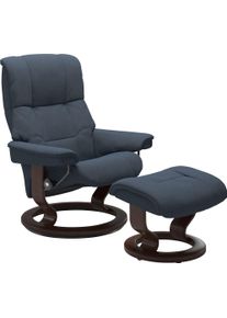 stressless Relaxsessel »Mayfair« Relaxsessel mit Hocker in blau, Größe B/H/T: 88 cm x 102 cm x 77 cm