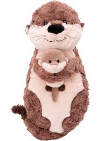 Nici Kuscheltier »Otter Oda & Odalina, 40 cm« figürlich, enthält recyceltes Material in grau