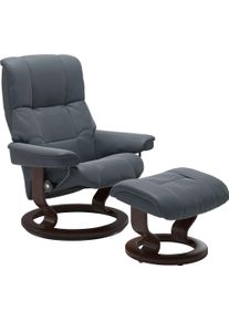 stressless Relaxsessel »Mayfair« Relaxsessel mit Hocker in blau, Größe B/H/T: 75 cm x 99 cm x 73 cm