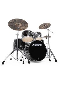 SONOR AQX Kids Set (black midnight sparkle) mit Zildjian S Family Dark Cymbals