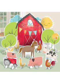 Amscan 11 présentoirs de table Happy Farm Life