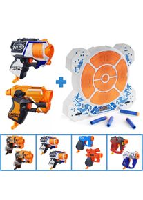 Action Bundle: 2x Nerf MicroShots + Elektronische Zielscheibe DX7 (5 Styles zur Wahl)