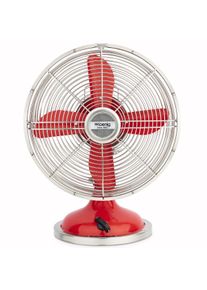 H.Koenig Joe50 Vintage Retro Electric, design silencioso, 3 velocidades, oscila&ccedil;&atilde;o fixa e 90oC, metal