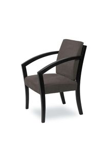 Home Affaire , Esszimmerstuhl »G98 George Armlehnstuhl, Sessel, Loungesessel, Stuhl, Made in Italy« () 1 Stk. , elephant + schwarz , 100% Polyester